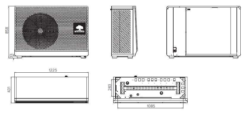MyCond BeeSmart All-in-One Dimensões - 3
