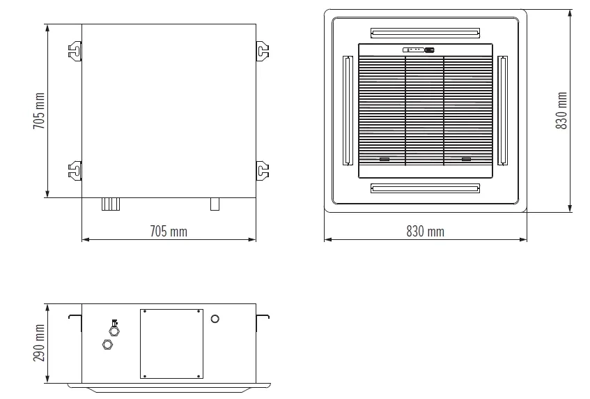 MyCond MCFK-A2/4 dimensões gerais - 2