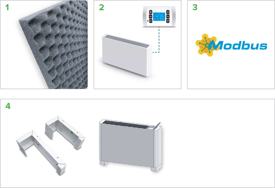 MyCond MDDS/MDCS filtro, controlo remoto, Modbus, montagem