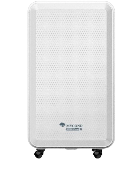 MyCond Roomer Smart 12 Desumidificador compacto para ambientes domésticos inteligentes.