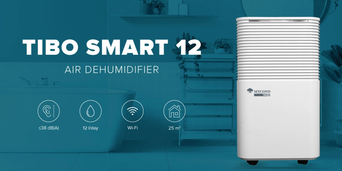 MyCond TIBO Smart 12 desumidificação eficaz do ar para divisões grandes