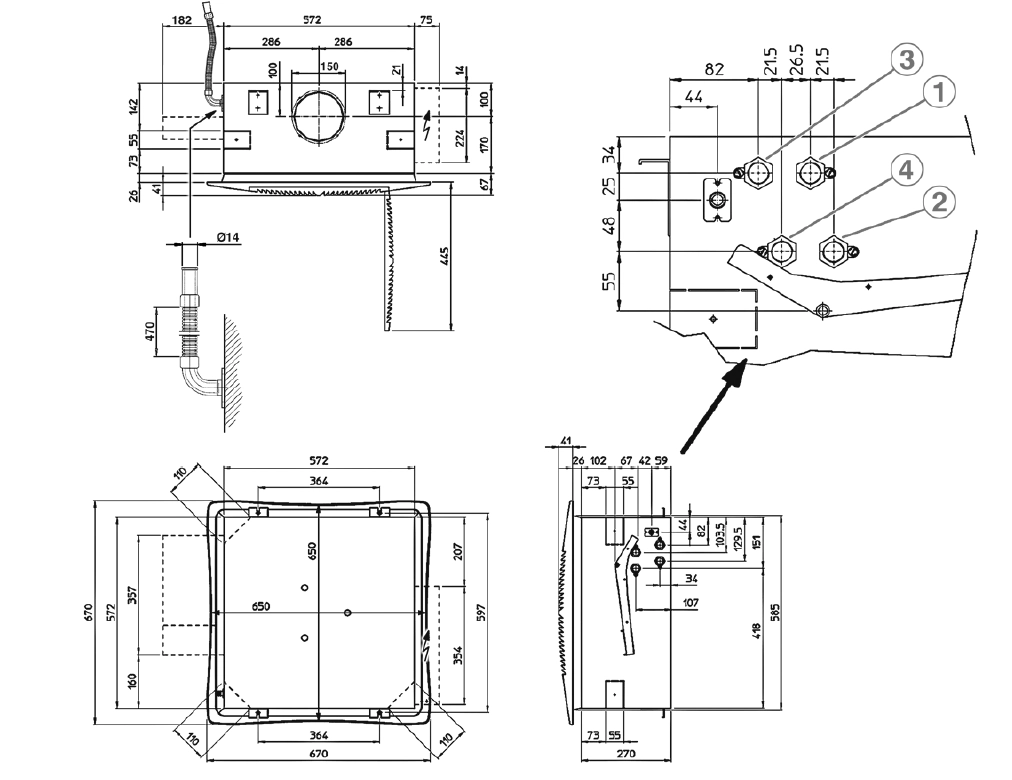MyCond TopLine Dimensões totais - 1