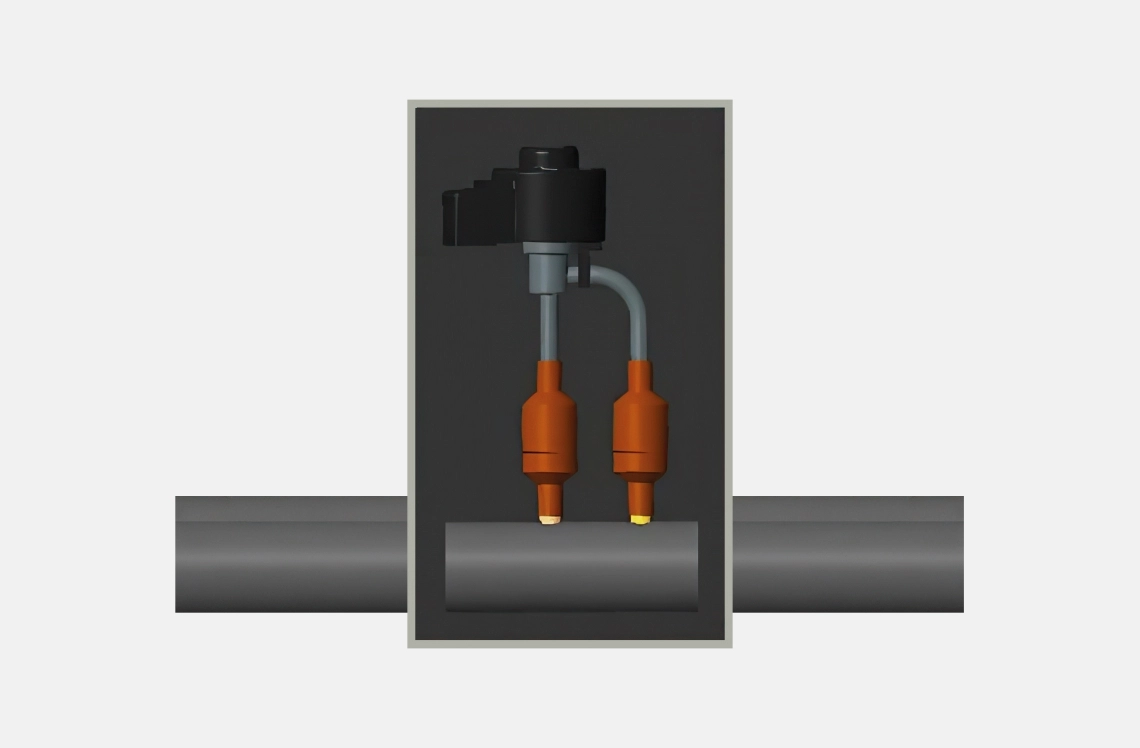 MyCond Montagem na parede com válvula eletrónica EEV externa com efeito de absorção de ruído
