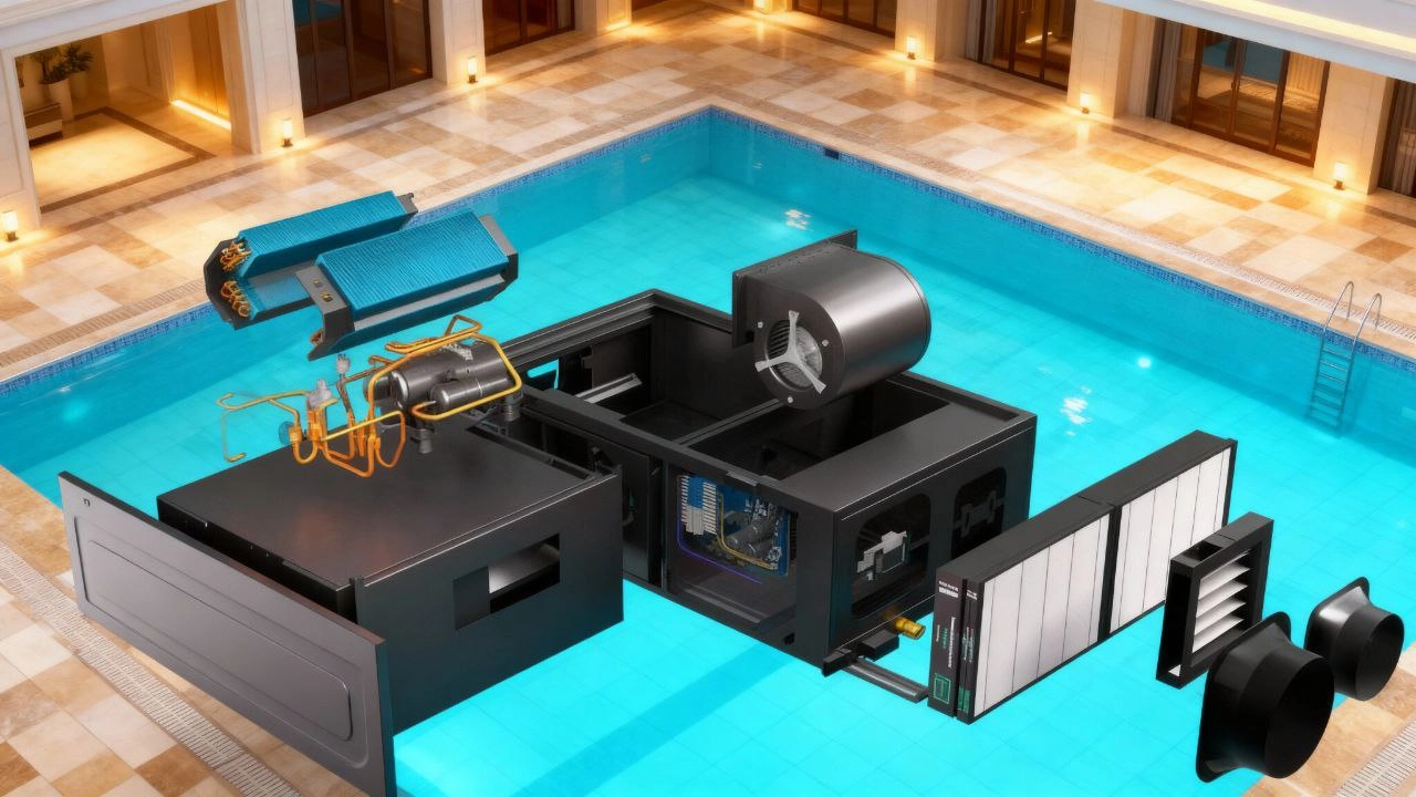 Desumidificador de dutos para piscinas controle de umidade Mycond MSHAC