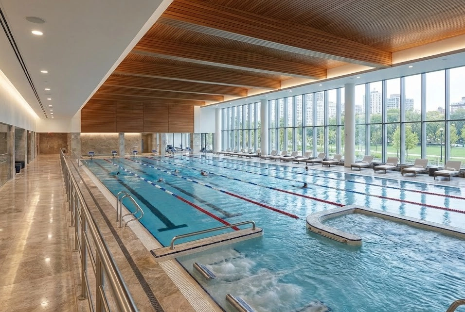 Desumidificadores de canal Mycond MSHAC para piscinas comerciais, c&aacute;lculo de pot&ecirc;ncia e umidade