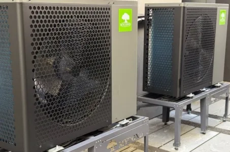 Solução de aquecimento residencial privada com bombas de calor Mycond BeeHeat Split