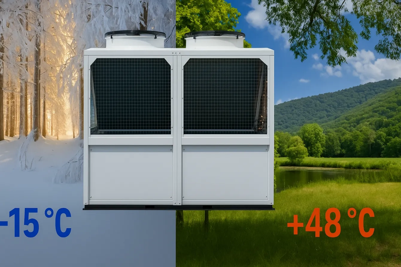 Como uma bomba de calor modular poupa no aquecimento sem perda de calor